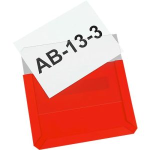 Magnet-Sichttaschen, DIN A6 quer, blau, 10 Stück