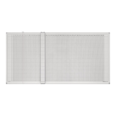 Magnetoplan Aktivitäten- und Urlaubsplaner, Deutsch, 5 Tage, 60 Mitarbeiter