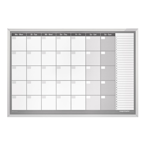 Magnetoplan Monatsplaner CC, 920 x 625 mm, 7 x 5