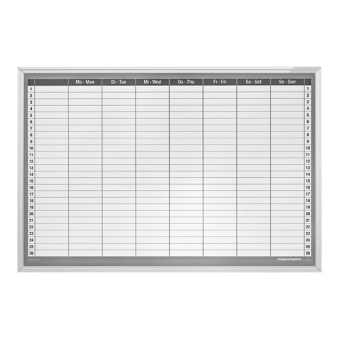 Magnetoplan Wochenplaner CC, 900 x 600 mm, Deutsch