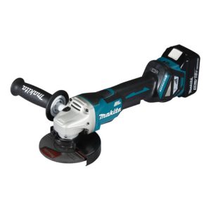 Makita Akku-Winkelschleifer 18 V / 5,0 Ah, 2 Akkus + Ladegerät im MAKPAC DGA515RTJ Makita Akku-Winkelschleifer 18 V / 5,0 Ah, 2 Akkus + Ladegerät im MAKPAC DGA515RTJ