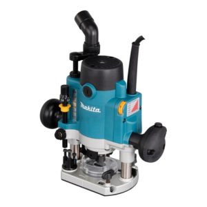 Makita Oberfräse 1.100 W inkl. D-53556 12-teiligem Fräser-Set im MAKPAC Makita Oberfräse 1.100 W inkl. D-53556 12-teiligem Fräser-Set im MAKPAC