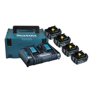 Makita Power Source Kit 197626-8, 4 x 5,0 Ah, mit Doppelladegerät Makita Power Source Kit 197626-8, 4 x 5,0 Ah, mit Doppelladegerät