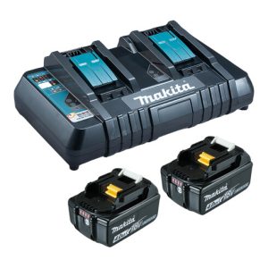 Makita Power Source Kit Li 18V 2x 4Ah Akkus + Doppelladegerät Makita Power Source Kit Li 18V 2x 4Ah Akkus + Doppelladegerät