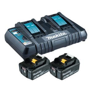 Makita Power Source Kit Li 18V 2x 6Ah Akkus + Doppelladegerät Makita Power Source Kit Li 18V 2x 6Ah Akkus + Doppelladegerät