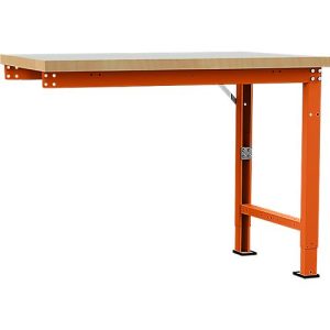 Manuflex Anbauwerkbank Profi Spezial, Tischplatte Kunststoff, 1250 x 700 mm, rotorange Manuflex Anbauwerkbank Profi Spezial, Tischplatte Kunststoff, 1250 x 700 mm, rotorange