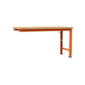 Manuflex Anbauwerkbank Profi Spezial, Tischplatte Multiplex, 1750 x 700 mm, rotorange Manuflex Anbauwerkbank Profi Spezial, Tischplatte Multiplex, 1750 x 700 mm, rotorange