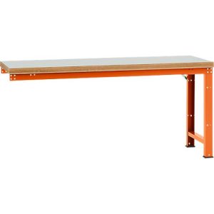 Manuflex Anbauwerkbank Profi Standard, Tischplatte Kunststoff, 2000 x 700 mm, rotorange Manuflex Anbauwerkbank Profi Standard, Tischplatte Kunststoff, 2000 x 700 mm, rotorange