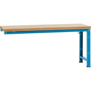 Manuflex Anbauwerkbank Profi Standard, Tischplatte Multiplex, 2000 x 700 mm, lichtblau Manuflex Anbauwerkbank Profi Standard, Tischplatte Multiplex, 2000 x 700 mm, lichtblau