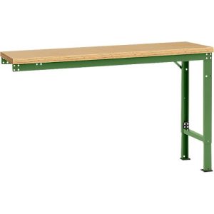 Manuflex Ansatztisch UNIVERSAL Spezial, 1500 x 800 mm, Multiplex natur, resedagrün Manuflex Ansatztisch UNIVERSAL Spezial, 1500 x 800 mm, Multiplex natur, resedagrün