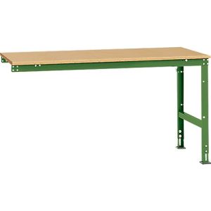 Manuflex Ansatztisch UNIVERSAL Standard, Tischplatte Multiplex, 1750×1000, resedagrün