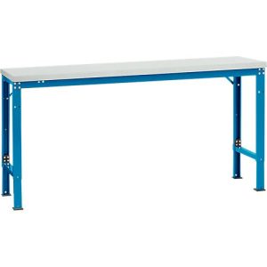 Manuflex Grundtisch UNIVERSAL Spezial, 1750 x 800 mm, Kunststoff lichtgrau, lichtblau Manuflex Grundtisch UNIVERSAL Spezial, 1750 x 800 mm, Kunststoff lichtgrau, lichtblau