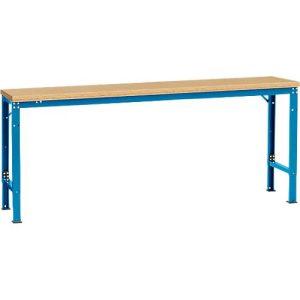 Manuflex Grundtisch UNIVERSAL Spezial, 2000 x 800 mm, Multiplex natur, lichtblau Manuflex Grundtisch UNIVERSAL Spezial, 2000 x 800 mm, Multiplex natur, lichtblau