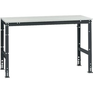 Manuflex Grundtisch UNIVERSAL Standard, Tischplatte Kunststoff, 1500×800, anthrazit Manuflex Grundtisch UNIVERSAL Standard, Tischplatte Kunststoff, 1500×800, anthrazit