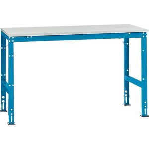 Manuflex Grundtisch UNIVERSAL Standard, Tischplatte Melamin, 1500×800, lichtblau Manuflex Grundtisch UNIVERSAL Standard, Tischplatte Melamin, 1500×800, lichtblau