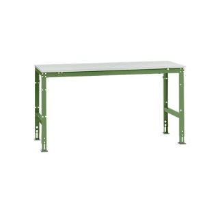 Manuflex Grundtisch UNIVERSAL Standard, Tischplatte Melamin, 1750×800, resedagrün Manuflex Grundtisch UNIVERSAL Standard, Tischplatte Melamin, 1750×800, resedagrün
