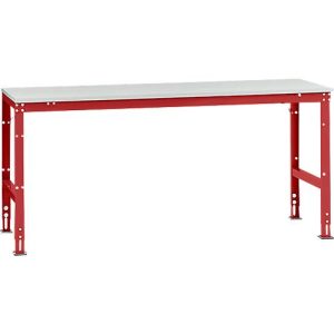 Manuflex Grundtisch UNIVERSAL Standard, Tischplatte Melamin, 2000×800, rubinrot Manuflex Grundtisch UNIVERSAL Standard, Tischplatte Melamin, 2000×800, rubinrot