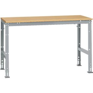 Manuflex Grundtisch UNIVERSAL Standard, Tischplatte Multiplex, 1500×800, alusilber Manuflex Grundtisch UNIVERSAL Standard, Tischplatte Multiplex, 1500×800, alusilber