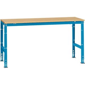 Manuflex Grundtisch UNIVERSAL Standard, Tischplatte Multiplex, 1750×800, lichtblau Manuflex Grundtisch UNIVERSAL Standard, Tischplatte Multiplex, 1750×800, lichtblau