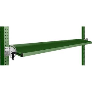 Manuflex Neigbare Ablagekonsole, für Reihe Universal oder Profi, Nutztiefe 195 mm, für Tischbreite 1750 mm, resedagrün Manuflex Neigbare Ablagekonsole, für Reihe Universal oder Profi, Nutztiefe 195 mm, für Tischbreite 1750 mm, resedagrün