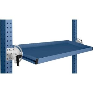 Manuflex Neigbare Ablagekonsole, für Reihe Universal oder Profi, Nutztiefe 345 mm, für Tischbreite 1250 mm, brillantblau Manuflex Neigbare Ablagekonsole, für Reihe Universal oder Profi, Nutztiefe 345 mm, für Tischbreite 1250 mm, brillantblau