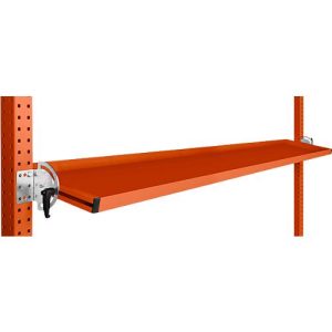 Manuflex Neigbare Ablagekonsole, für Reihe Universal oder Profi, Nutztiefe 345 mm, für Tischbreite 1750 mm, rotorange Manuflex Neigbare Ablagekonsole, für Reihe Universal oder Profi, Nutztiefe 345 mm, für Tischbreite 1750 mm, rotorange