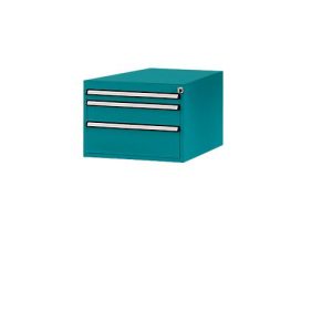 Manuflex Schubladen-Unterbau, für T 1000 mm, wasserblau Manuflex Schubladen-Unterbau, für T 1000 mm, wasserblau