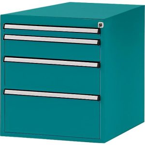 Manuflex Schubladen-Unterbau, für T 1000 mm, wasserblau Manuflex Schubladen-Unterbau, für T 1000 mm, wasserblau