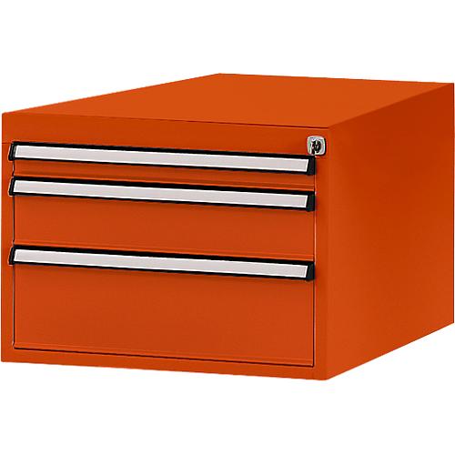 Manuflex Schubladen-Unterbau, für T 800 mm, rotorange