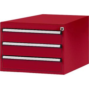 Manuflex Schubladen-Unterbauten, für Werkbank Profi Tiefe 700 mm, rubinrot Manuflex Schubladen-Unterbauten, für Werkbank Profi Tiefe 700 mm, rubinrot