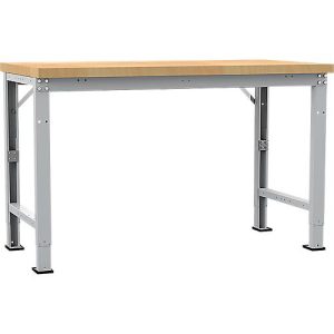Manuflex Werkbank Profi Spezial, Tischplatte Multiplex, 1500 x 700 mm, alusilber Manuflex Werkbank Profi Spezial, Tischplatte Multiplex, 1500 x 700 mm, alusilber