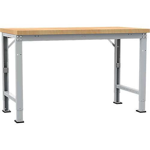 Manuflex Werkbank Profi Spezial, Tischplatte Multiplex, 1500 x 700 mm, alusilber