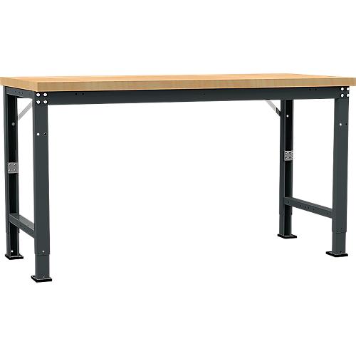 Manuflex Werkbank Profi Spezial, Tischplatte Multiplex, 1750 x 700 mm, anthrazit