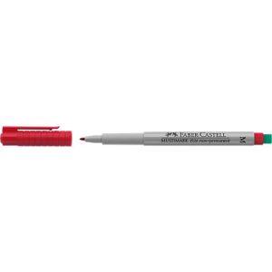 Marker Faber-Castell Multimark, inkl. Spezialradierer, rot, M, non-permanent Marker Faber-Castell Multimark, inkl. Spezialradierer, rot, M, non-permanent