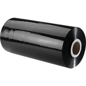Maschinenstretchfolie, Stärke 23 µ, beidseitige leichte Haftung, L 1500 lfm x B 500 mm, schwarz, 1 Rolle Maschinenstretchfolie, Stärke 23 µ, beidseitige leichte Haftung, L 1500 lfm x B 500 mm, schwarz, 1 Rolle