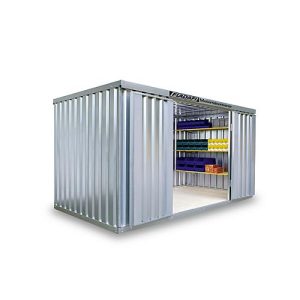 Materialcontainer MC 1400, verzinkt, zerlegt, mit Holzfußboden Materialcontainer MC 1400, verzinkt, zerlegt, mit Holzfußboden