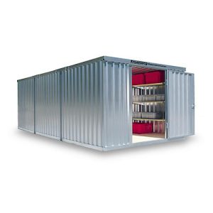 Materialcontainer Mod. 1360, verzinkt, zerlegt, mit Holzfußboden Materialcontainer Mod. 1360, verzinkt, zerlegt, mit Holzfußboden