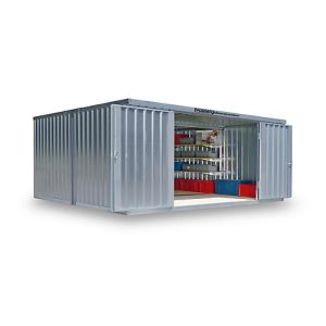 Materialcontainer Mod. 1540, verzinkt, zerlegt, mit Holzfußboden Materialcontainer Mod. 1540, verzinkt, zerlegt, mit Holzfußboden