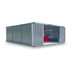 Materialcontainer Mod. 1560, verzinkt, zerlegt, mit Holzfußboden Materialcontainer Mod. 1560, verzinkt, zerlegt, mit Holzfußboden