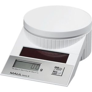 MAUL Briefwaage MAULtronic S, bis 2000 g, Display, Solarbetrieben, Abschaltautomatik, Ein-Tasten-Bedienung, Hold-Funktion, weiß MAUL Briefwaage MAULtronic S, bis 2000 g, Display, Solarbetrieben, Abschaltautomatik, Ein-Tasten-Bedienung, Hold-Funktion, weiß