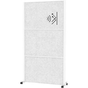 MAUL Stellwandsystem MAULconnecto UpLight, 3x Akustikvlies hell, LED-Beleuchtung, Klettverbindung, auf Rollen, H 1800 x B 1000 mm, weiß MAUL Stellwandsystem MAULconnecto UpLight, 3x Akustikvlies hell, LED-Beleuchtung, Klettverbindung, auf Rollen, H 1800 x B 1000 mm, weiß