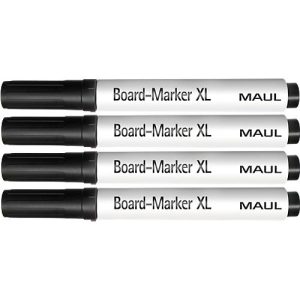 MAUL Tafelschreiber XL, schwarz, 4 Stück