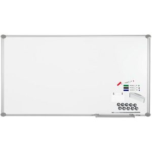 MAUL Whiteboard Premium 2000 SET, silber, emailliert, 1800 x 900 mm MAUL Whiteboard Premium 2000 SET, silber, emailliert, 1800 x 900 mm