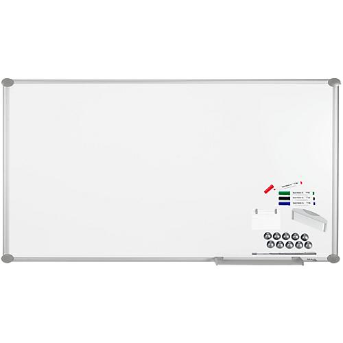 MAUL Whiteboard Premium 2000 SET, silber, emailliert, 1800 x 900 mm