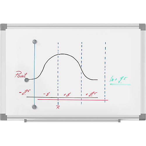 MAUL Whiteboard Standard, 300 x 450 mm, beschichtete Oberfläche