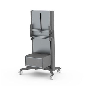 Media-Box für Monitorständer SMS Presence, B 780 x T 350 x H 16 mm, bis 12 kg, anthrazitgrau Media-Box für Monitorständer SMS Presence, B 780 x T 350 x H 16 mm, bis 12 kg, anthrazitgrau