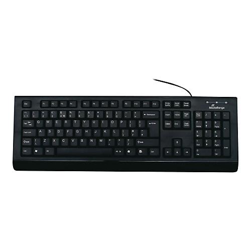 MediaRange MROS101 - Tastatur - USB - QWERTY - GB - Schwarz