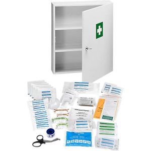 Medikamenten-Allzweckschrank, mit Inhalt nach DIN 13 157 Medikamenten-Allzweckschrank, mit Inhalt nach DIN 13 157