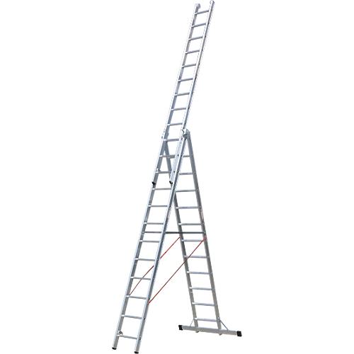 Mehrzweckleiter 3-teilig, 3x6 Sprossen