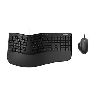 Microsoft Ergonomic Desktop – Tastatur-und-Maus-Set – USB – Deutsch – Schwarz Microsoft Ergonomic Desktop – Tastatur-und-Maus-Set – USB – Deutsch – Schwarz